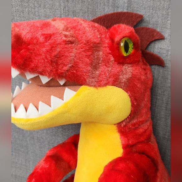 Build-A-Bear Red Raptor Plush. - Picture 2 of 5